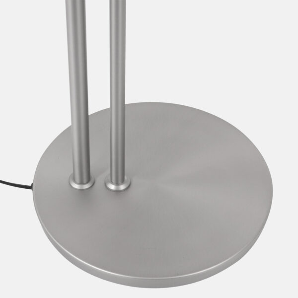 Steinhauer Turound staande lamp - uplight - leesarm - 200 cm hoog - incl. LED - dimmer - staal met transparant glas - Image 17