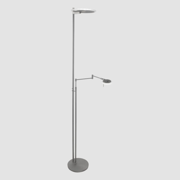Steinhauer Turound vloerlamp - uplight - leesarm - dimbaar - staal - Image 18
