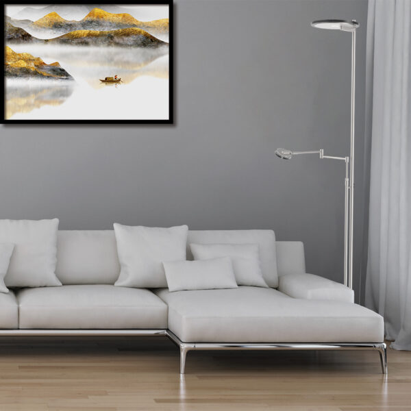Moderne stalen glazen vloerlamp Steinhauer Turound - Image 3