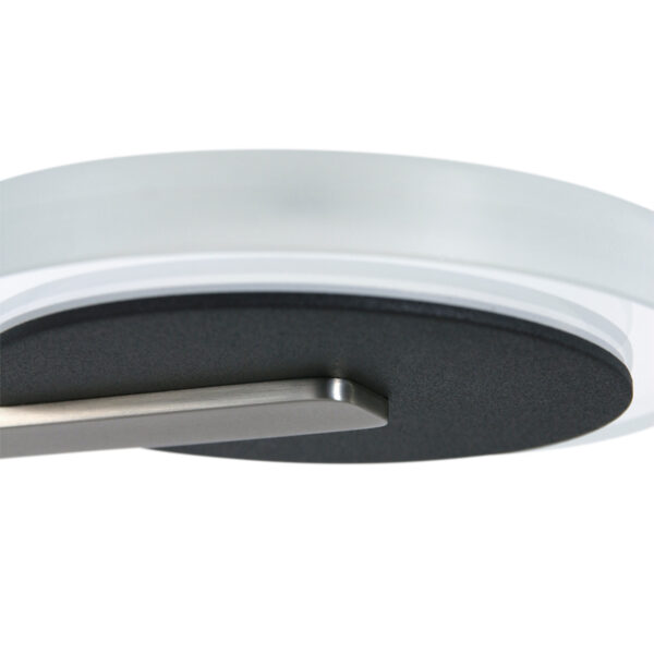 Steinhauer Turound - vloerlamp - LED - dimbaar - 125cm hoog - zwart met glas - Image 11