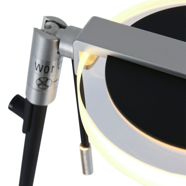Steinhauer Turound - vloerlamp - LED - dimbaar - 125cm hoog - zwart met glas - Image 12