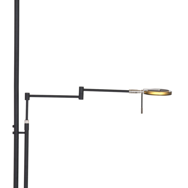 Zwarte moderne leeslamp met zwart glas Steinhauer Turound - Image 20