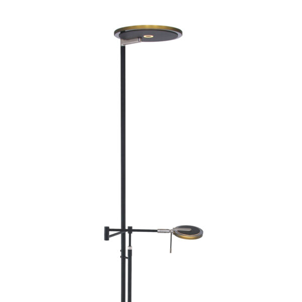 Zwarte moderne leeslamp met zwart glas Steinhauer Turound - Image 21