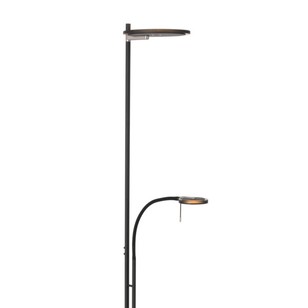 Zwarte design uplight met leeslicht Steinhauer Turound - Image 4