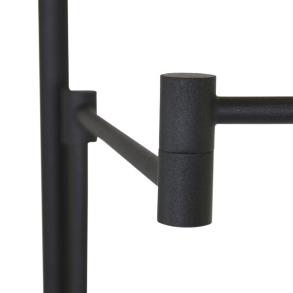 Zwarte moderne leeslamp met zwart glas Steinhauer Turound - Image 5