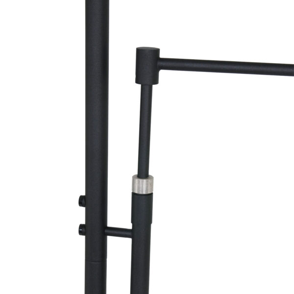 Zwarte moderne leeslamp met zwart glas Steinhauer Turound - Image 6