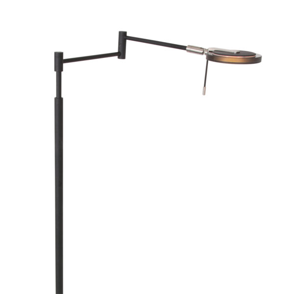 Steinhauer Turound vloerlamp - ingebouwd LED - in hoogte verstelbaar - smoke glass - zwart - Image 8