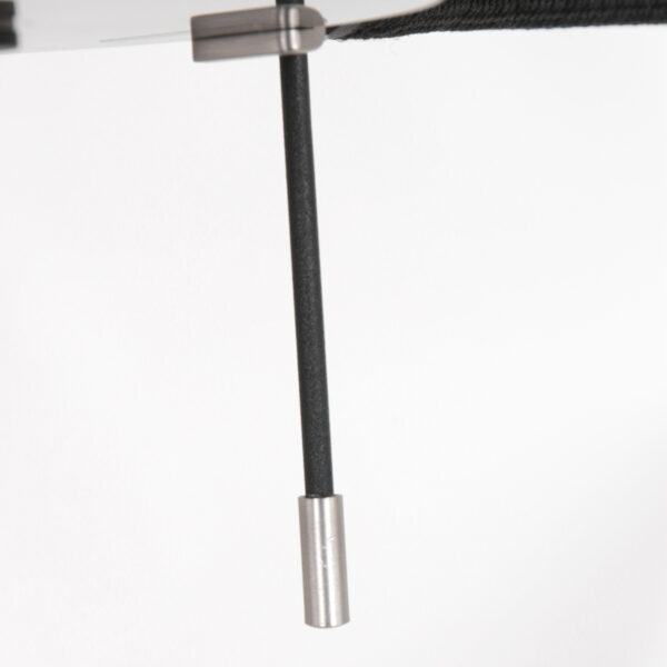 Steinhauer Turound staande lamp - leeslamp - buigbare leesarm - incl. LED - dimmer - zwart met zwart glas - Afbeelding 12