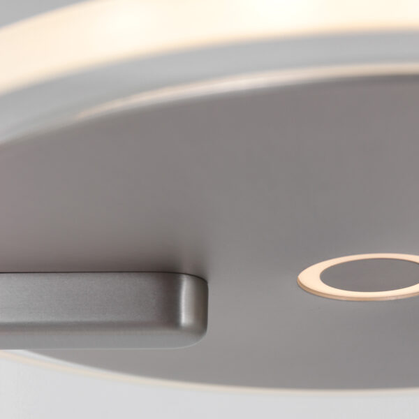 Steinhauer Turound staande lamp - uplight - 200 cm hoog - incl. LED - dimmer - staal met transparant glas - Image 4