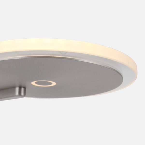 Steinhauer Turound staande lamp - uplight - 200 cm hoog - incl. LED - dimmer - staal met transparant glas - Image 9