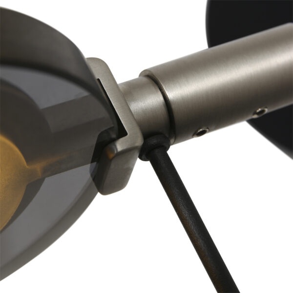 LED wandlamp met rookglazen kap Steinhauer Turound - Image 6