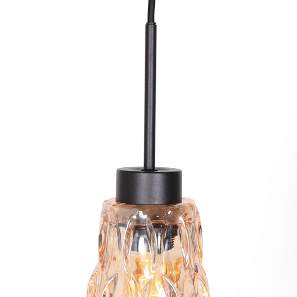 Steinhauer Vidrio hanglamp –– amberkleurig en zwart - Image 4