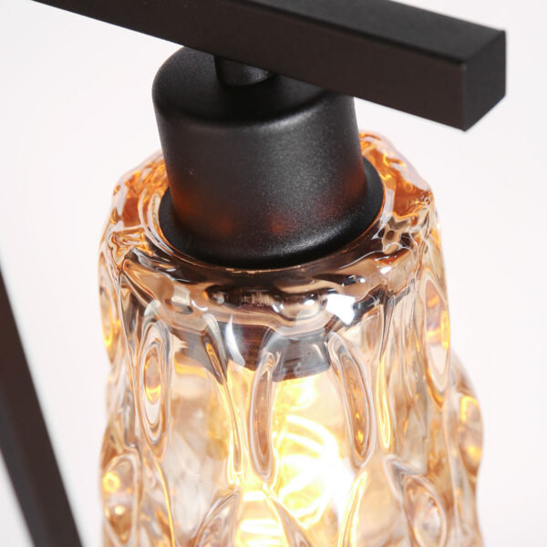Steinhauer Vidrio tafellamp –– amberkleurig en zwart - Image 3
