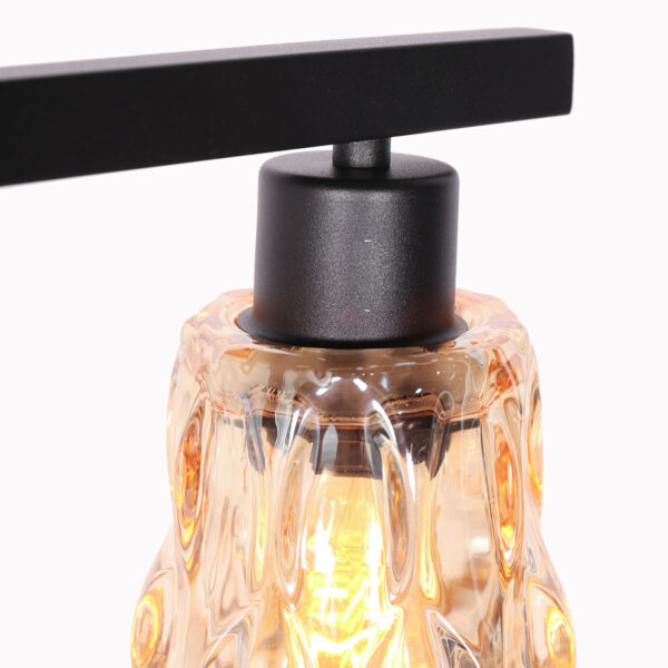 Steinhauer Vidrio vloerlamp –– amberkleurig en zwart - Image 3