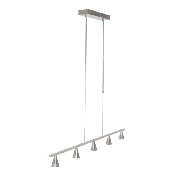 Steinhauer Vortex eettafellamp - ingebouwd LED - vijflichts - 120 cm breed - staal - Image 12