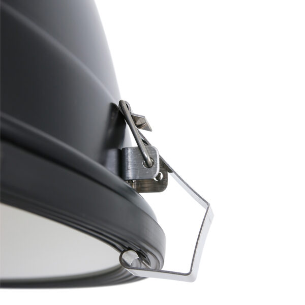 Steinhauer Warbier hanglamp - fabriekslamp - Ø47 cm - E27 - in hoogte verstelbaar - zwart - Image 4