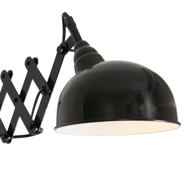 Steinhauer Yorkshire wandlamp - uittrekbaar - verstelbaar in diepte 35 - 60 cm - kap Ø17 cm - zwart - Image 5