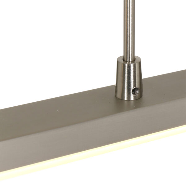 Steinhauer Zelena eettafellamp - 140 cm breed - ingebouwd LED - dimbaar en kleur instelbaar - staal - Image 6