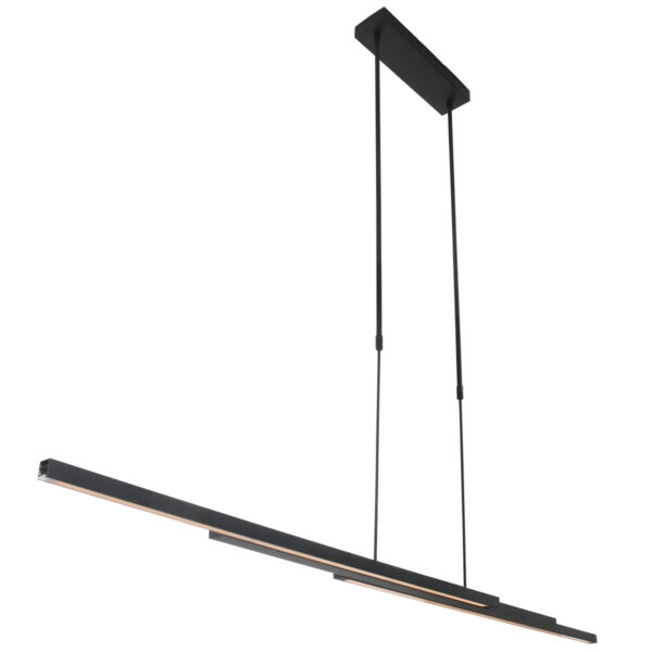 Steinhauer Zelena led hanglamp – In hoogte verstelbaar – Ingebouwd (LED) – Zwart