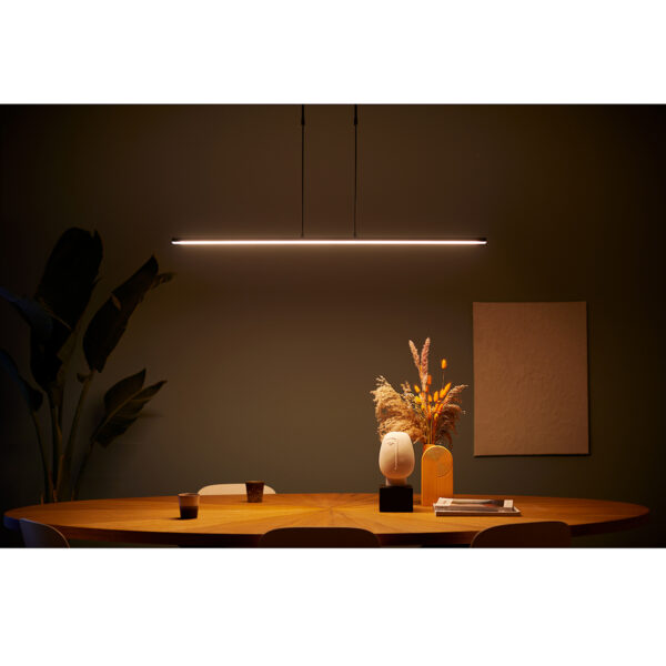 Steinhauer Humilus eettafellamp - 122 cm breed - LED - dimbaar - in hoogte verstelbaar - lichtkleur instelbaar - zwart - Image 3