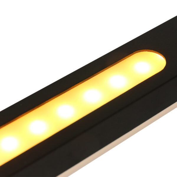 Steinhauer Zelena eettafellamp - 140 cm breed - ingebouwd LED - dimbaar en kleur instelbaar - zwart - Afbeelding 6