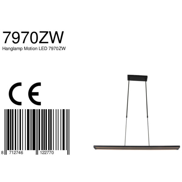 Steinhauer Zelena eettafellamp - uitschuifbaar - max. 140 cm breed - ingebouwd LED - dimbaar en kleurinstelbaar - zwart - Image 8