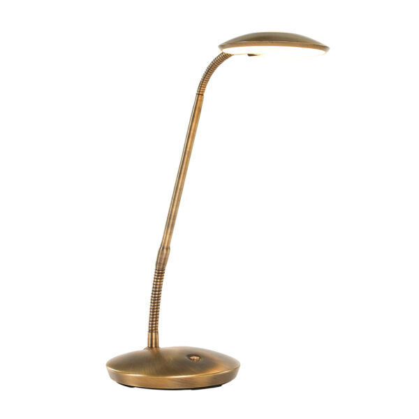 5 cm – Draai- en/of kantelbaar en In hoogte verstelbaar – Ingebouwd (LED) – Brons