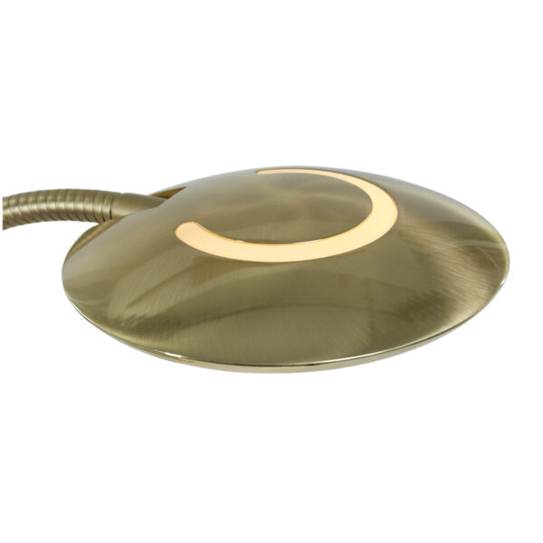 5 cm – Draai- en/of kantelbaar en In hoogte verstelbaar – Ingebouwd (LED) – Messing