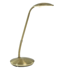 5 cm – Draai- en/of kantelbaar en In hoogte verstelbaar – Ingebouwd (LED) – Messing