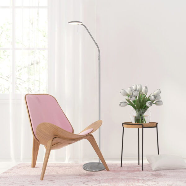 Steinhauer Zenith vloerlamp - 150 cm hoog - ingebouwd LED - dimbaar en kleurinstelbaar - draai- en kantelbaar - staal - Image 2