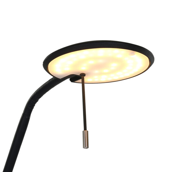 Steinhauer Zenith vloerlamp - 150 cm hoog - ingebouwd LED - dimbaar en kleurinstelbaar - draai- en kantelbaar - zwart - Image 4