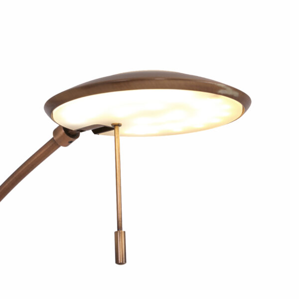 Steinhauer Zenith vloerlamp - uplight met leesarm - incl. ingebouwd LED - dimbaar en kleurinstelbaar - brons - Image 15