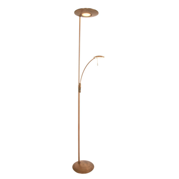 Steinhauer Zenith led vloerlamp – ø 28 cm – Ingebouwd (LED) – Brons