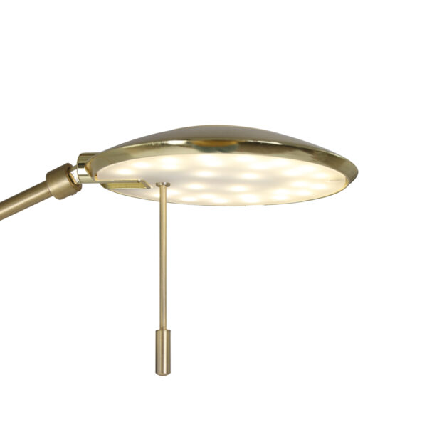 Steinhauer Zenith vloerlamp - uplight met leesarm - incl. ingebouwd LED - dimbaar en kleurinstelbaar - messing - Image 4
