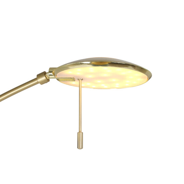Steinhauer Zenith vloerlamp - uplight met leesarm - incl. ingebouwd LED - dimbaar en kleurinstelbaar - messing - Image 5