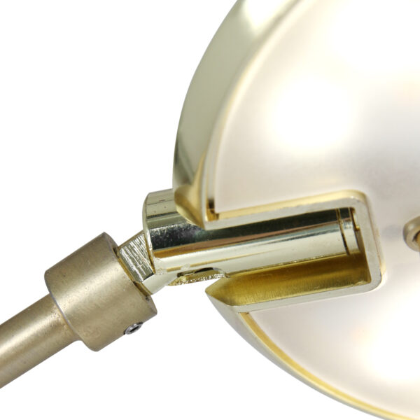 Steinhauer Zenith vloerlamp - uplight met leesarm - incl. ingebouwd LED - dimbaar en kleurinstelbaar - messing - Image 6