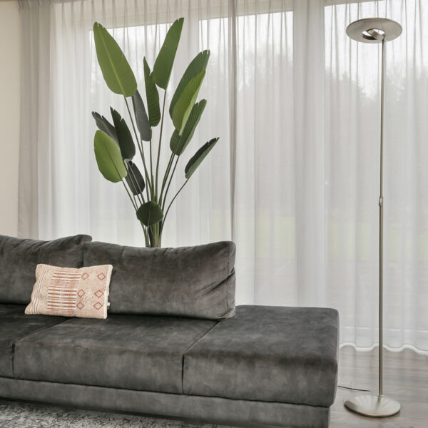 Steinhauer Zenith vloerlamp - uplighter - incl. LED - dimbaar - kleurinstelbaar - staal - Image 2