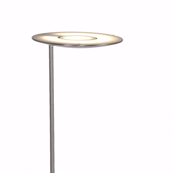 Steinhauer Zenith vloerlamp - uplight met leesarm - incl. ingebouwd LED - dimbaar en kleurinstelbaar - staal - Image 11