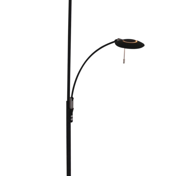 Steinhauer Zenith vloerlamp - uplight met leesarm - incl. ingebouwd LED - dimbaar en kleurinstelbaar - zwart - Image 11