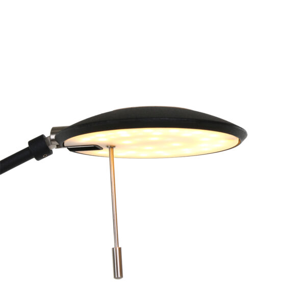 Steinhauer Zenith vloerlamp - uplight met leesarm - incl. ingebouwd LED - dimbaar en kleurinstelbaar - zwart - Image 18