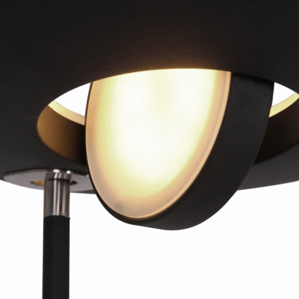 Steinhauer Zenith vloerlamp - uplight met leesarm - incl. ingebouwd LED - dimbaar en kleurinstelbaar - zwart - Image 4