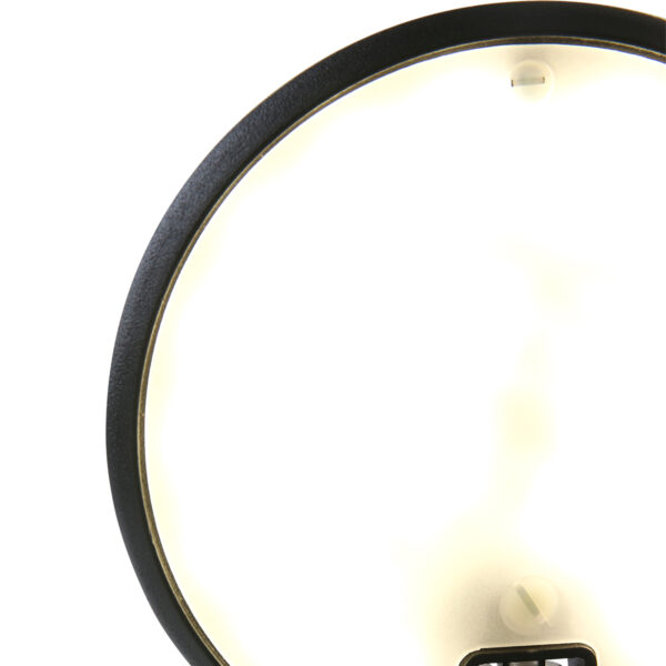 Steinhauer Zenith wandlampje - LED - dimbaar en kleurinstelbaar - ⌀12 cm - zwart - Image 4