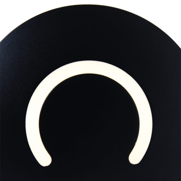 Steinhauer Zenith wandlampje - LED - dimbaar en kleurinstelbaar - ⌀12 cm - zwart - Image 5