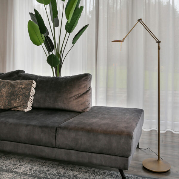Steinhauer Zodiac LED leeslamp - met knikarm - dimbaar - draai- en kantelbaar - brons - Image 2