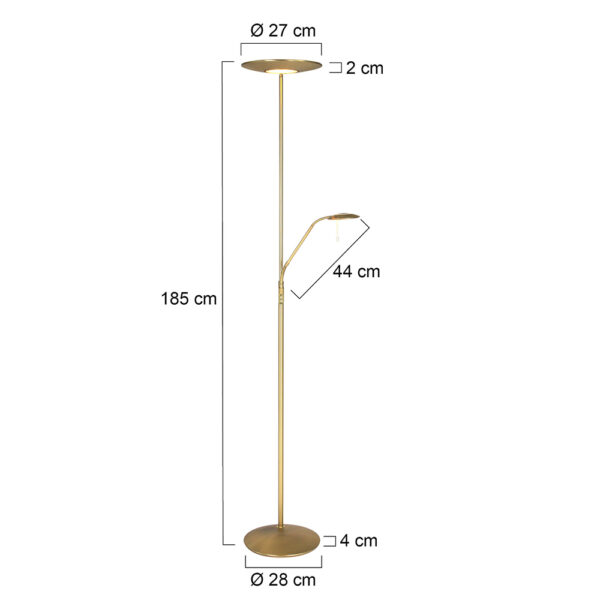 Steinhauer Zenith Vloerlamp Messing - Image 5
