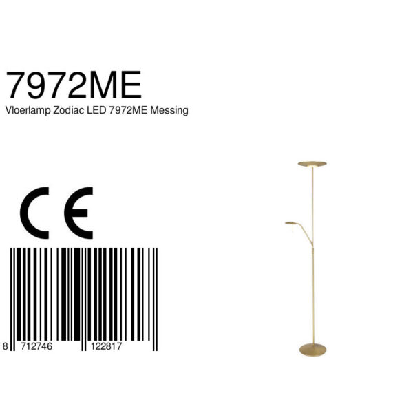 Steinhauer Zenith Vloerlamp Messing - Image 6