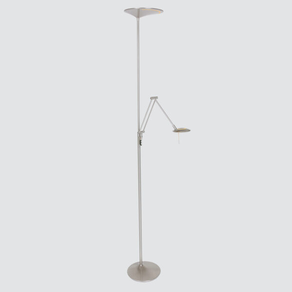 Steinhauer Zodiac vloerlamp - uplight + leesarm - LED | dimbaar - 185 cm hoog - staal - Image 15