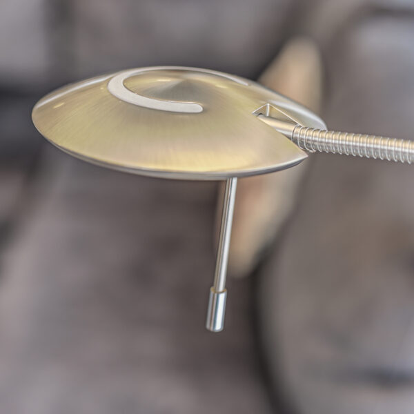 Steinhauer Zodiac staande lamp - 185 cm hoog - ingebouwd LED - dimbaar - draai- en kantelbaar - staal - Image 16