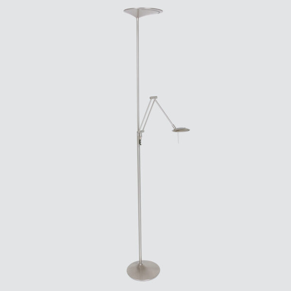 Steinhauer Zodiac vloerlamp - uplight + leesarm - LED | dimbaar - 185 cm hoog - staal - Image 16