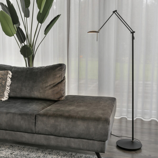 Steinhauer Zodiac LED leeslamp - met knikarm - dimbaar - draai- en kantelbaar - zwart - Image 2